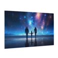 thumbnail image 2 of 1000 PCS 1000 Piece Wooden Puzzle Family Under The Starry Sky,Challenging Brain Exercise,Unique Artwork For Adults,Enchanting Family Under The Starry Sky Puzzle 1000 Piece,Gift For Puzzle Enthusiast, 2 of 6