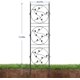thumbnail image 5 of 4 pcs negra metal rustproof garden trellis plant support para climbing roses vine vegetables y flowers, 5 of 6