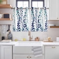 thumbnail image 2 of Blue Weeping Eucalyptus Kitchen Curtains Window Panels, Spring Summer Farmhouse Leaves Insulated Window Treatment Curtain, Grommet Curtains for Bedroom/Living Room/Bathroom, 2 Piece 52"Wx45"L, 2 of 8