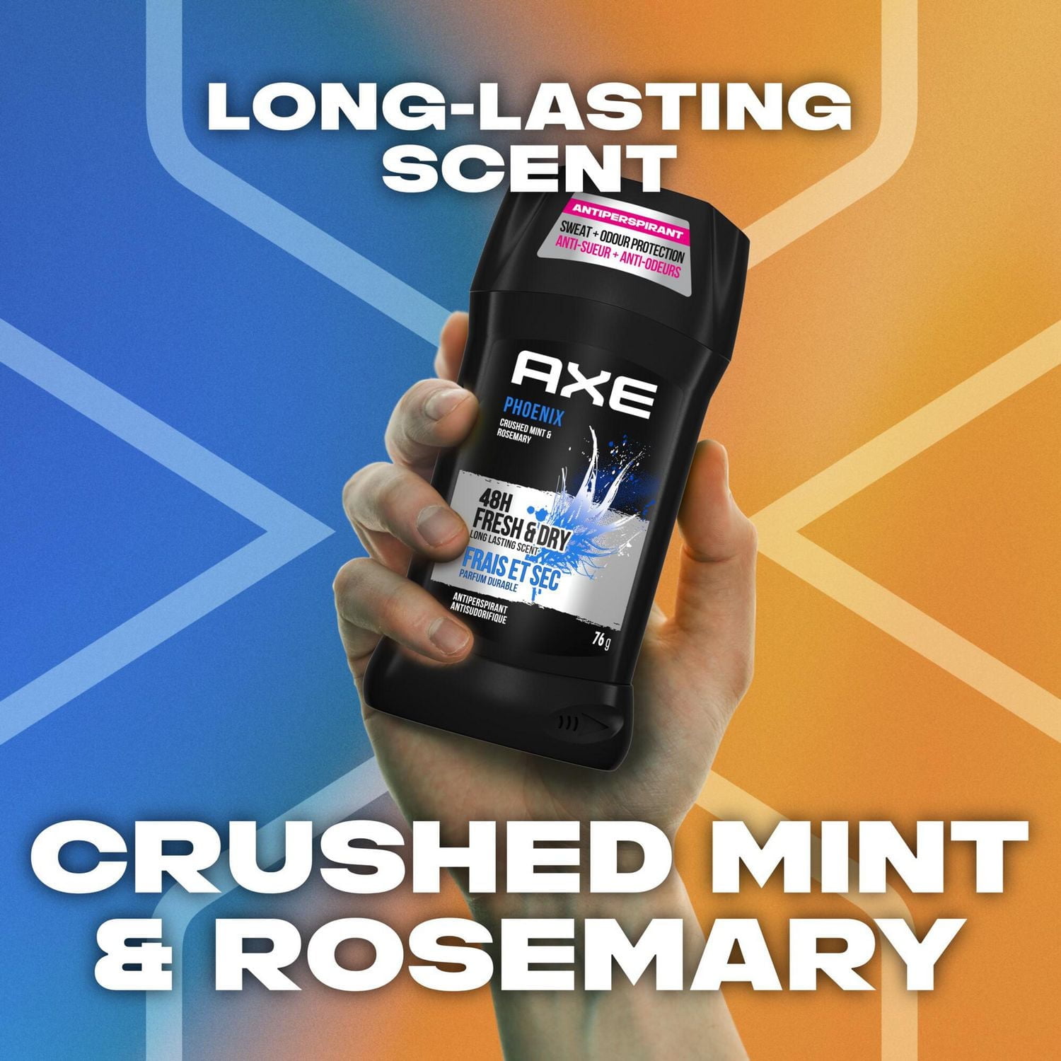 AXE Phoenix Crushed Mint & Rosemary Antiperspirant Stick (Value Pack 4 X 76gms)