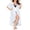 White, variant on Zeagoo Women Plus Size Long Cover up Stripe Bikini Coverups Kimono Tie Front Bathing Suit Swimsuit Beachwear