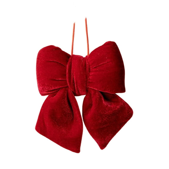 Christmas Velvets Bowknot Decorative Accent Festival Table Centerpieces Holiday Displays Elegant Pendant