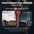 thumbnail image 3 of Smart Bike Tail Light, Brake Sensing Rear Lights, Exclusive Dual Light Drip Dynamic 6 Mode Bike Pilot Tail Light, USB Rechargeable photosensitive Sensor Bike Rear Light, 3 of 13