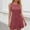 Wine women's sleeveless knit dress a1, variant on Uscallm Women's Casual Mini Knit Dress Solid Round Neck Sleeveless Button Down Lightweight Summer Holiday Party Beach Dresses, Wine 2XL