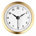 thumbnail image 1 of 2x de reloj de , reloj de pared silencioso que no hace tictac, movimiento de barrido de 2,4 pulgadas, cubierta de , marco dorado, BLESIY Inserto de reloj de cuarzo, 1 of 8