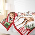 thumbnail image 4 of Feelyou Christmas Reindeer Queen Comforter Set, Dreamy Xmas Animal Bedding Sets, Dreamy Fairy Tale Reversible Bedding Comforter Set, Breathable Home Decor,3 Pieces, 4 of 8