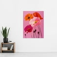 thumbnail image 4 of Artery8 Poppy Flower Blooms Orange Pink Floral Design For Living Room Extra Large XL Wall Art Poster Print, 4 of 5