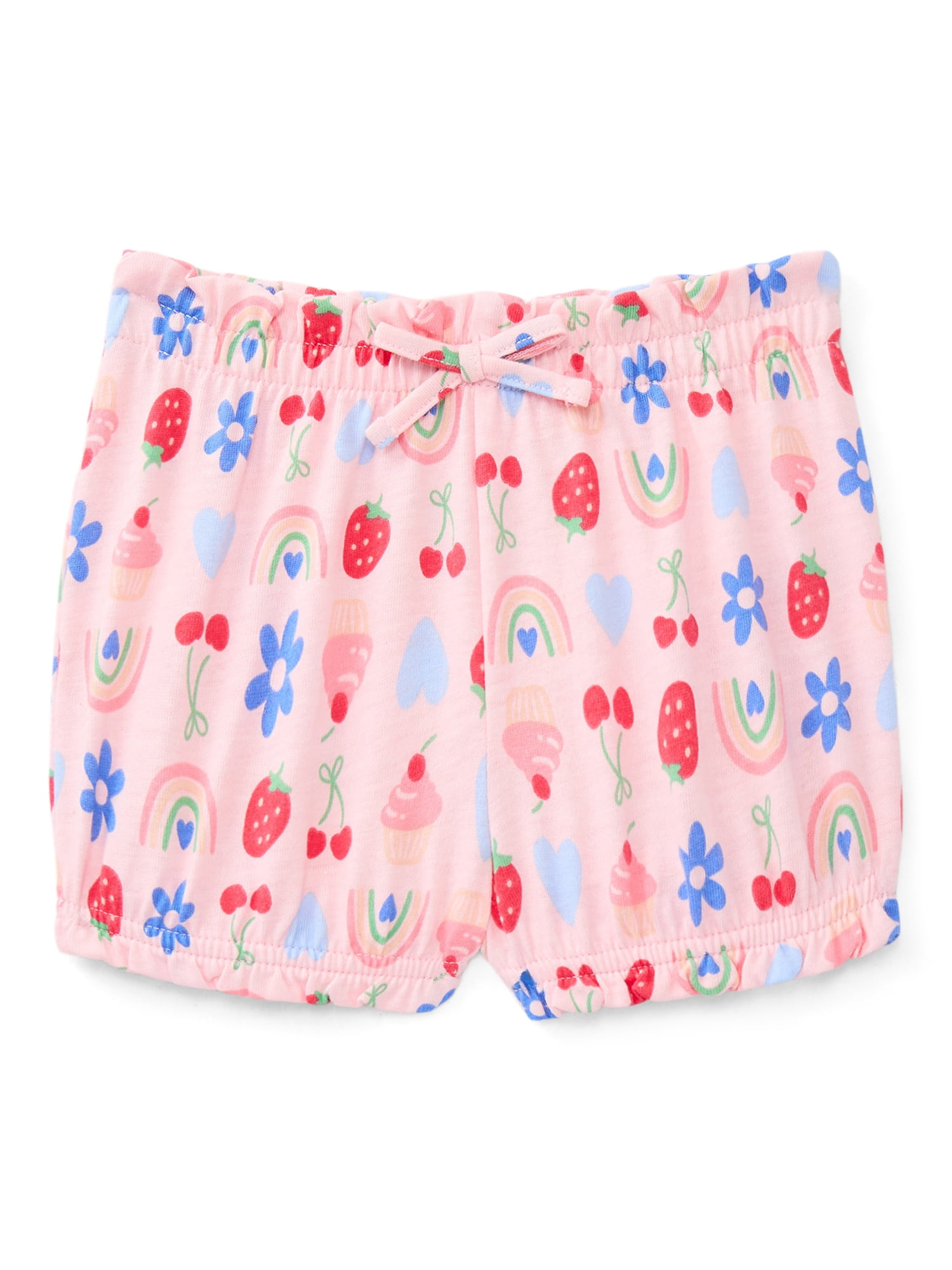 Wonder Nation Baby Girls Bubble Shorts, 3-Pack, Sizes 0-24 Months