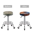 thumbnail image 5 of KLL Red And Blue Fire Dragon D Round Bar Chair Cushion Cover 14 inch ,Bar Stool Protector with Elastic, Soft Washable, 5 of 6