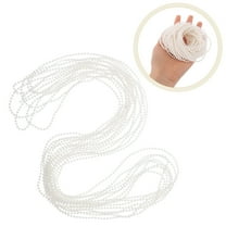 LEORX Round Pearl Bead Roll Plastic 1Pack White