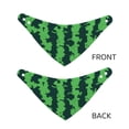 thumbnail image 3 of Rateoe Green Stripes Of Watermelon Print Pet Scarf for Dogs and Cats – Stylish Reflective Design, Breathable & Durable Pet Bandana with Quick-Release Buckle-Large, 3 of 5