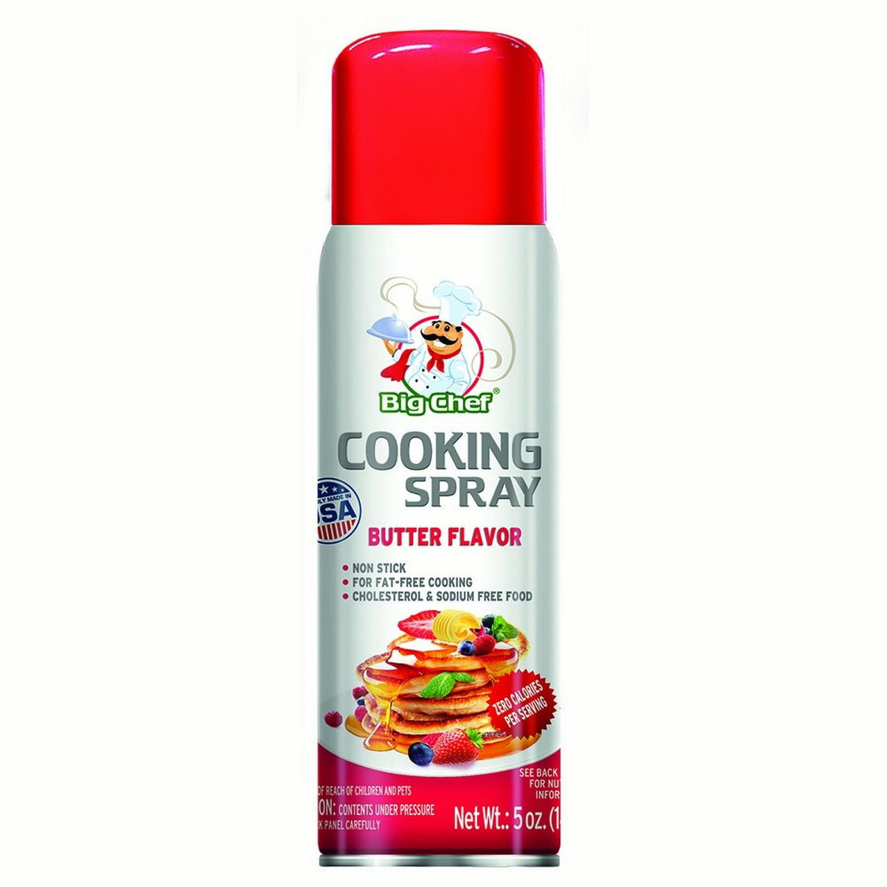 Big Chef Cooking Spray, Butter, 5 Oz