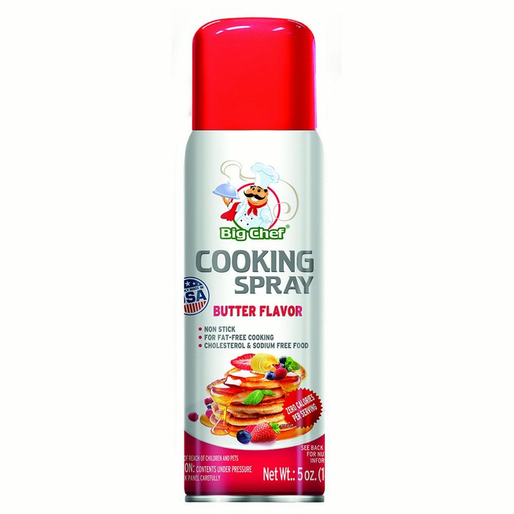 Big Chef Cooking Spray, Butter, 5 Oz