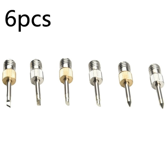 6Pc Replacement Soldering Iron Tips E10 Interface Electric Soldering Needle Tip