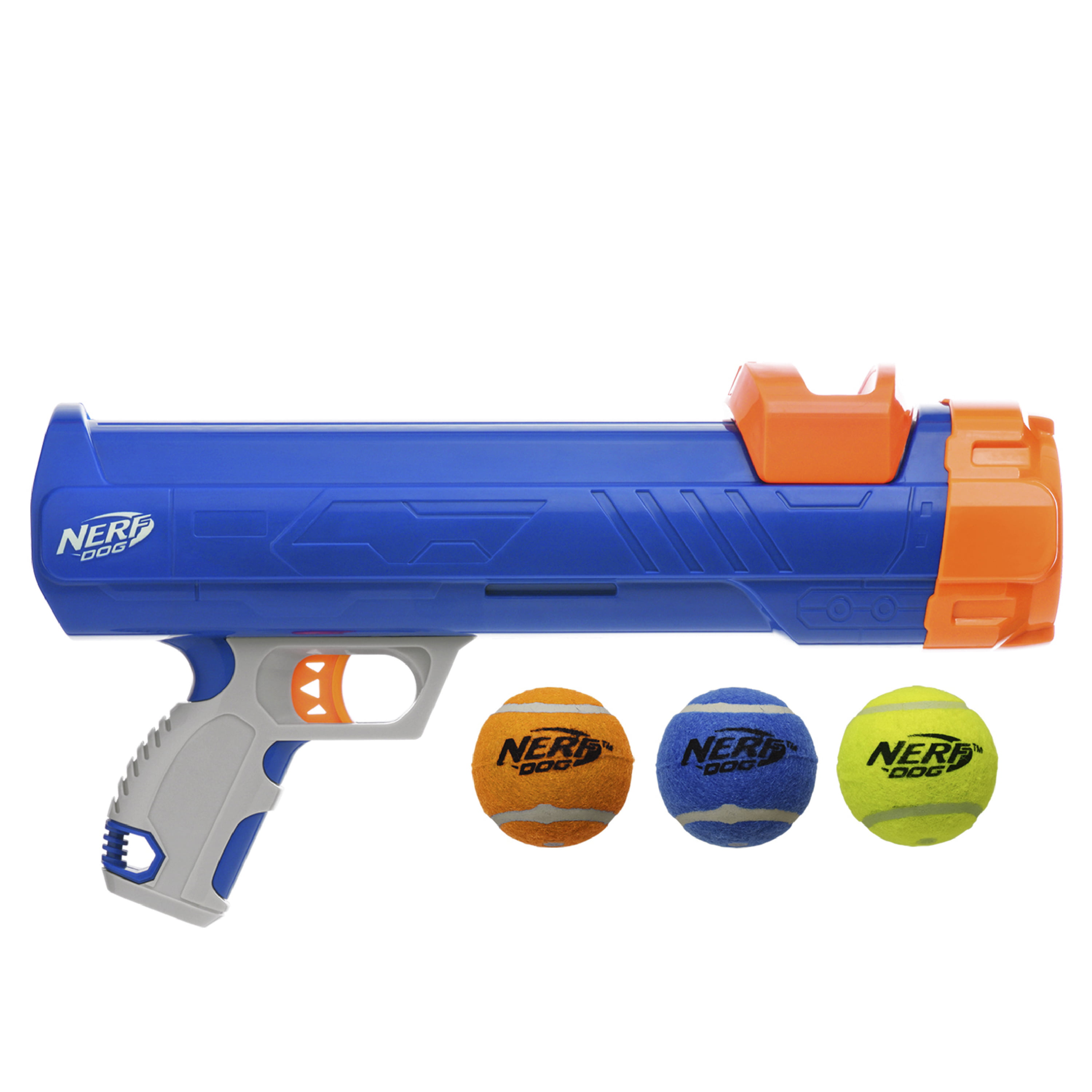 Nerf Dog 12 inch Tennis Ball Blaster Dog with 3 Balls, Launches up to 35 Walmart.com
