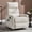 Beige, variant on Spaco 38" Heat Massage Manual Recliner Chair with Rocker and Swivel in Fabric, Padded Seat for Living Room, Home Theater, Gray