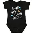 thumbnail image 3 of Inktastic Will You Marry Daddy-ring White Boys or Girls Baby Bodysuit, 3 of 5