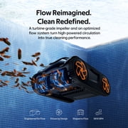 iGarden Robotic Pool Cleaner K Series, Cordless Pool Vacuum Robot for Inground & Above Ground Pools, Smart Navigation, Touchscreen, Self-Parking, Cleans Floor, Wall & Waterline, 220 Min