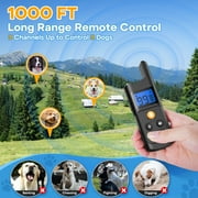 Dog Training Collar - Dog Shock Collar with Remote IP68 Waterproof for Small Medium Large Dogs (15 - 100 lbs)- 3 Safe Training Modes, 2600 Ft Rechargeable Romote Dog Collars