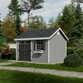 thumbnail image 2 of Little Cottage Co. 10x12 Colonial Pinehurst Shed with Operable Window, Outdoor Wood Storage Do-It-Yourself Precut Kit, 2 of 13