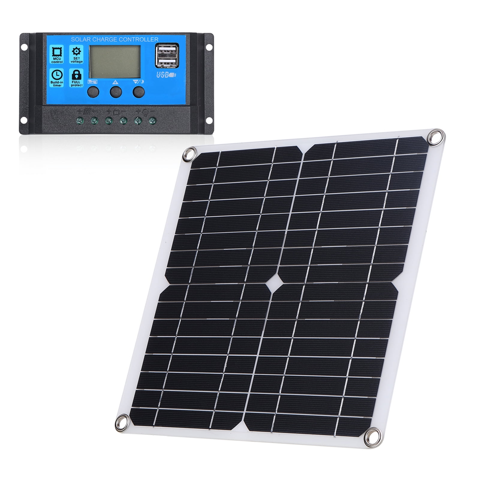 LCD 10/20/30/40A 12V/24V MPPT Solar Panel Regulator Charge Controller 3 Timer BZ 