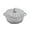 Silver, variant on Smith & Clark 4 Quart Pumpkin Enameled Cast Iron Dutch Oven Casserole Pot with Lid, Matte Black