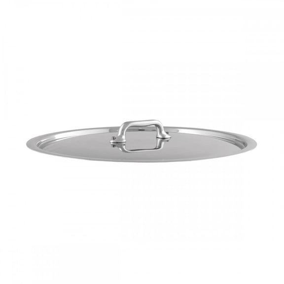 Mauviel M'urban 3 Brushed Stainless Steel Lid with Cast Stainless Steel Handle, 9.45-in