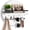 White&Black, variant on Key Holder for Wall Decorative with Shelf and Hooks, Mail Organizer Wall Mount with Sunglasses Holder, Circular Design Entryway Key Rack Hanger, Rustic Home Decor Boho Wall Decor (White)