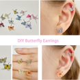 thumbnail image 5 of 48 Pcs Butterfly Bowknot Nail Charms Kit, 3D Mix Color Butterflies Shape Bows Nail Art Decorations, Butterfly Nail Charms for DIY Crafts Design, 5 of 7