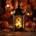 thumbnail image 6 of Mini LED Halloween Lantern with Halloween Event Witch Print, Battery Powered Hanging Lighted Decor for Tabletop Tiered Tray Halloween Party Gothic Home Decor, 6 of 7