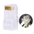 thumbnail image 1 of 100 Pcs Fiche Modulaire Cat6A, Connecteur Internet, Têtes de Câble, Connecteurs Passants RJ45 Cat6A, 1 of 8