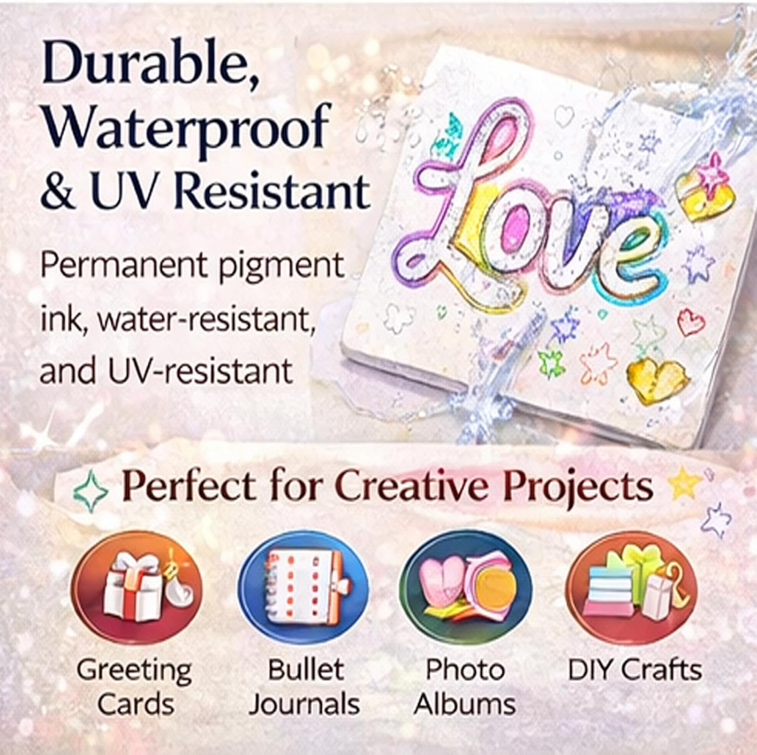 Dreamy Sparkle Dual-Line Contour Pen, Double Line Outline Markers, Glitter Outline Paint Markers, Sparkle Dual-Line Contour Pen for DIY Crafts, Greeting Cards, Doodling(36Colors)