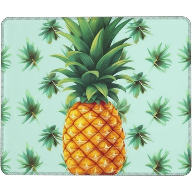 Cute Pineapple Mousepad NonSlip Rubber Base Washable Small Mousepad for Wireless Mouse Perfect for Home Office Gaming and Working Tropical Fruit Theme 7.9 x 9.5 in