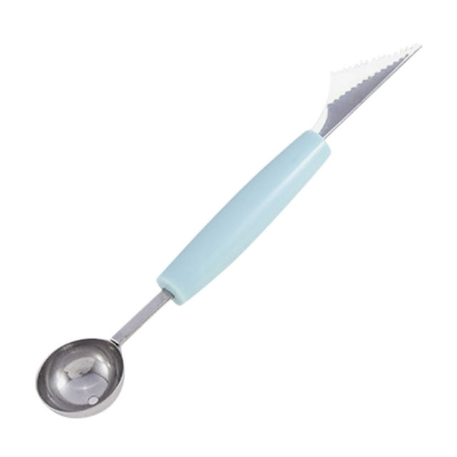 HBFAGFB Stainless Steel Carving Spoons with Comfortable Handle Versatile and Easy to Use Blue