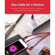 thumbnail image 5 of High-quality Nylon Braided Data Cable 3 in 1 Fast Charge Charging Cable Compatible with iOS Android Phone (NOT Support Data Transmission), 5 of 5