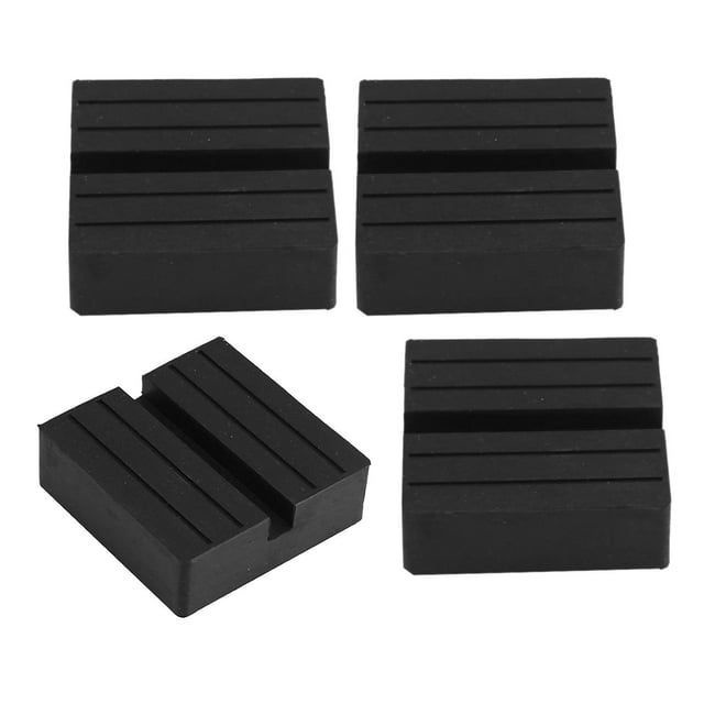 4x Floor Jacks Guard Support Blocks Auto Car Lift Pads Pinch Pucks 75x75x25mm Yotijar Almohadillas de goma para elevación con gatos