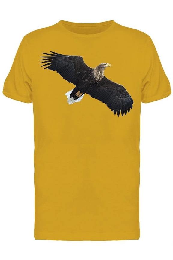 A White-tailed Bald Eagle Flying T-Shirt Men -Image by Shutterstock, Male XX-Large