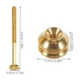 thumbnail image 2 of Masteelf 10 Sets Long Screws And Brass Nuts Bolts Set For Teapot Knob Replacement Ideal For Furniture And Metal Repairs Household, 2 of 8