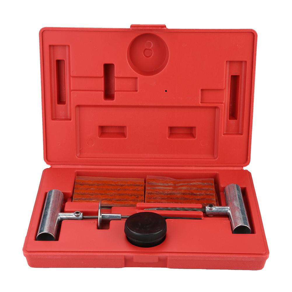 Tebru Tire Repair Kit, 35Pcs Car Tubeless Tire Repair Tool Kit Tyre