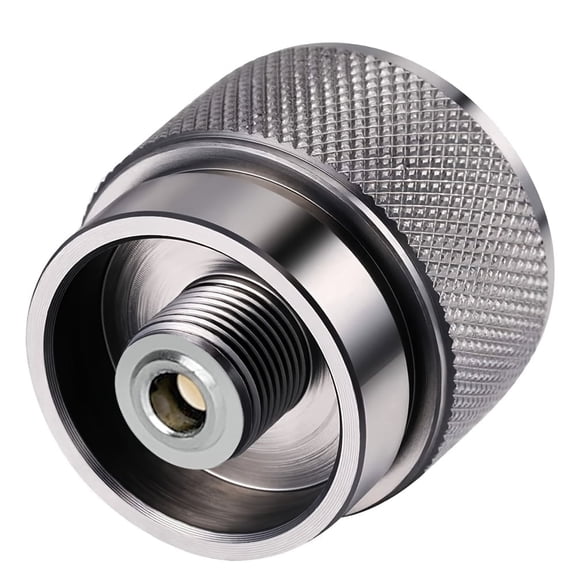 Propane to Butane Adapter - EN417 Lindal Valve Input, Durable Metal Construction, Compatible with LPG Tanks & Camping Stoves