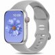thumbnail image 1 of Chenchen Compatible with Apple Watch Strap 40mm 41mm 38mm 42mm (Series 10 11) for Women Men, Sport Band Soft Silicone Replacement Straps for iWatch SE Series 11 10 9 8 7 6 5 4 3 2 1 SE 3, Grey, 1 of 1