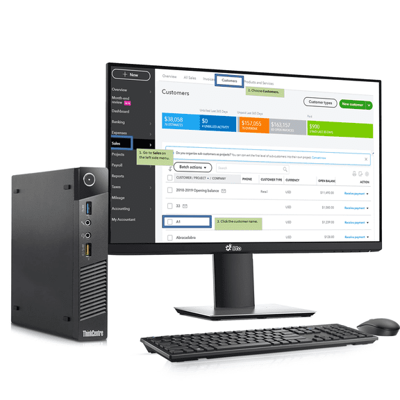 Restored Lenovo M93p/M73 Tiny desktop PC, Core i5-4th Gen Processor, 16GB DDR4 RAM, 512GB SSD, 22" LED Monitor, Keyboard & Mouse, WiFi, Windows 11 Pro (Refurbished)