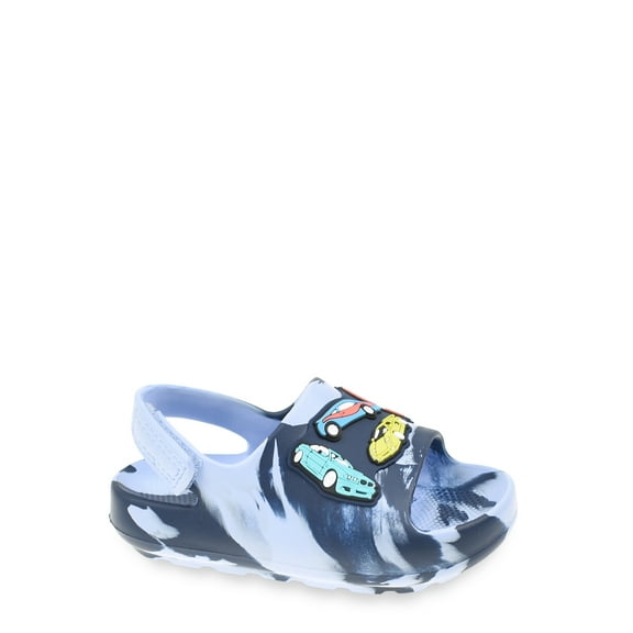 Wonder Nation Toddler Boys Car Icon Slide Sandals