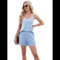 thumbnail image 3 of Conjunto Casual de Verano para Mujer, 2 Piezas, Azul , L, 3 of 10