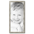 thumbnail image 2 of ArtToFrames 16" x 35" Antique Silver Panel Picture Frame, 16x35 inch Silver Wood Poster Frame (WOM-4760), 2 of 7