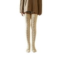 thumbnail image 3 of Women Cable Knit Extra Long Boot Socks Over Knee Thigh Stocking Leg Warmers, 3 of 8