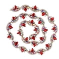thumbnail image 3 of Rhinestone Chain,  Rhinestone, Fashionable Exquisite Workmanship For Wedding Dresses, Clothes, Bags, Shoes 3cm White,2.5cm Red,2cm Green, 3 of 8
