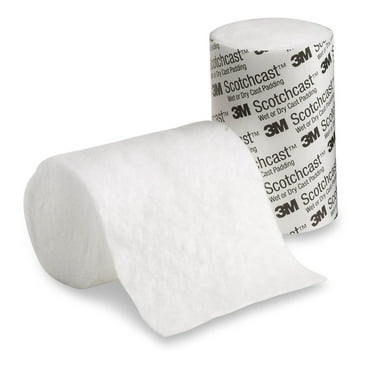 3M Scotchcast Wet or Dry Cast Padding 4" x 4 yard White WDP4, 1 Ct