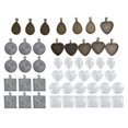 thumbnail image 3 of Base para Colgante de Joyería Nikou 48 Piezas Metal Forma de Gota, 3 of 9