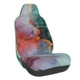 thumbnail image 1 of Wukai Colorful Abstract Waves Full Set Car Seat Covers with Soft Padding Universal Auto Front Seats Protector and Cushion Mat, 1 of 5